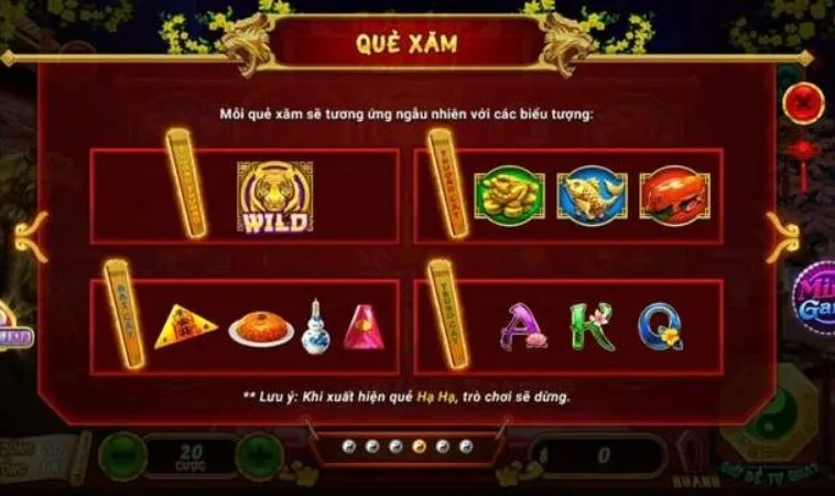 Bí Quyết Chinh Phục Nổ Hũ Xin Xăm Tại FB68 Trong Tích Tắc 2 Các biểu tượng trong game Nổ Hũ Xin Xăm tại FB68